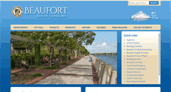 Desktop Screenshot of cityofbeaufort.org