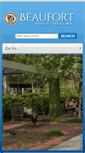 Mobile Screenshot of cityofbeaufort.org
